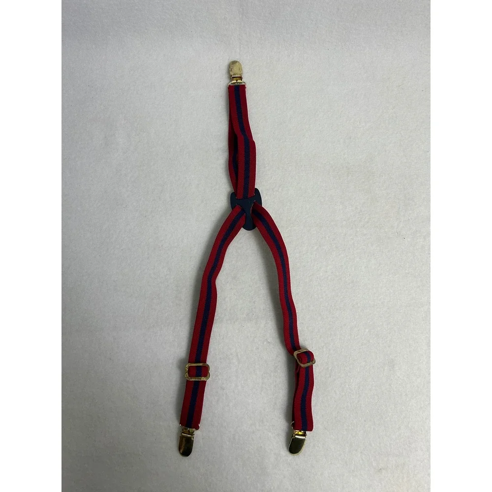 Preppy Dapper Kids Multicolor‎ Striped Solid Elastic Suspenders Lot 4
